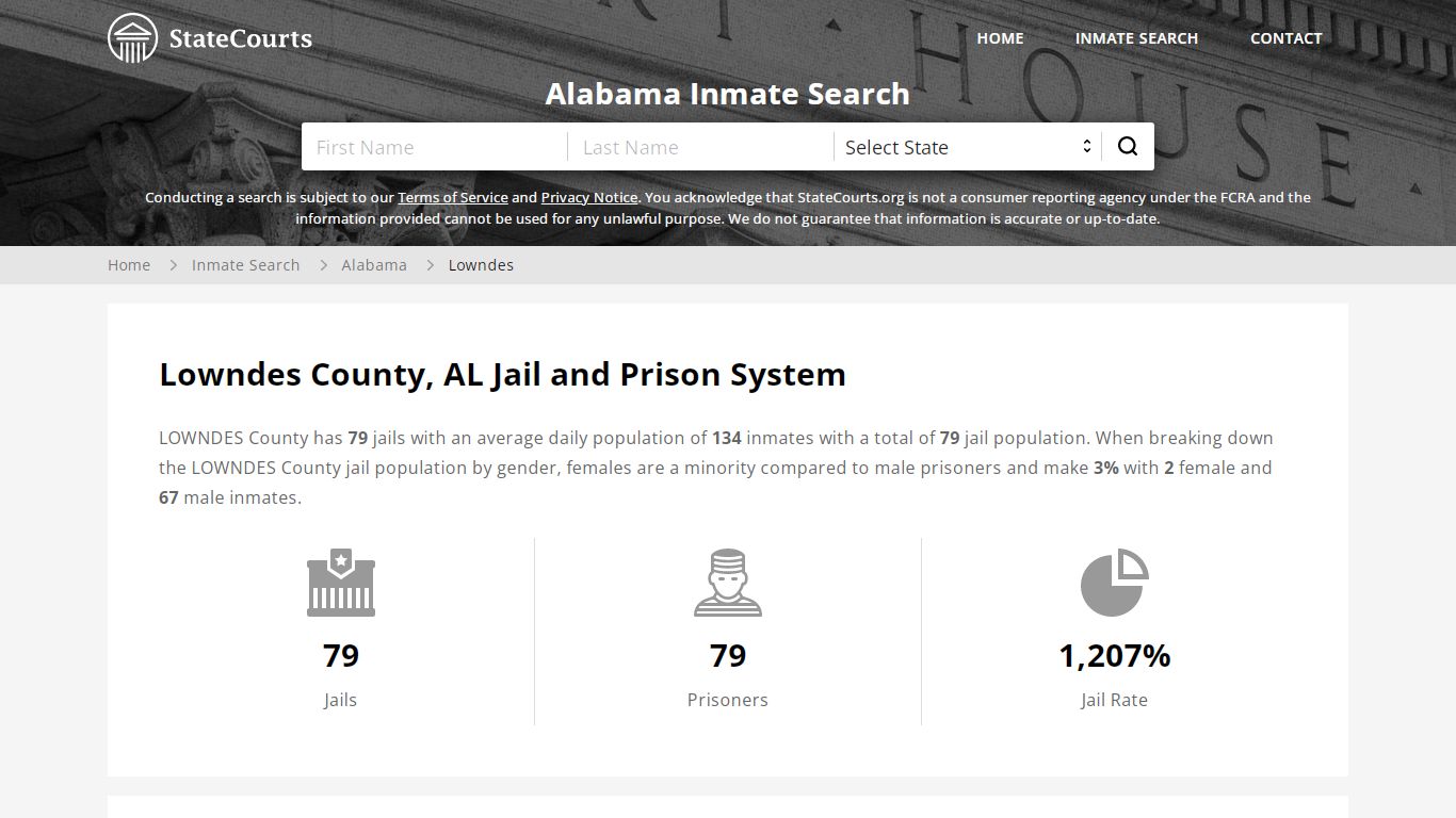 Lowndes County, AL Inmate Search - StateCourts